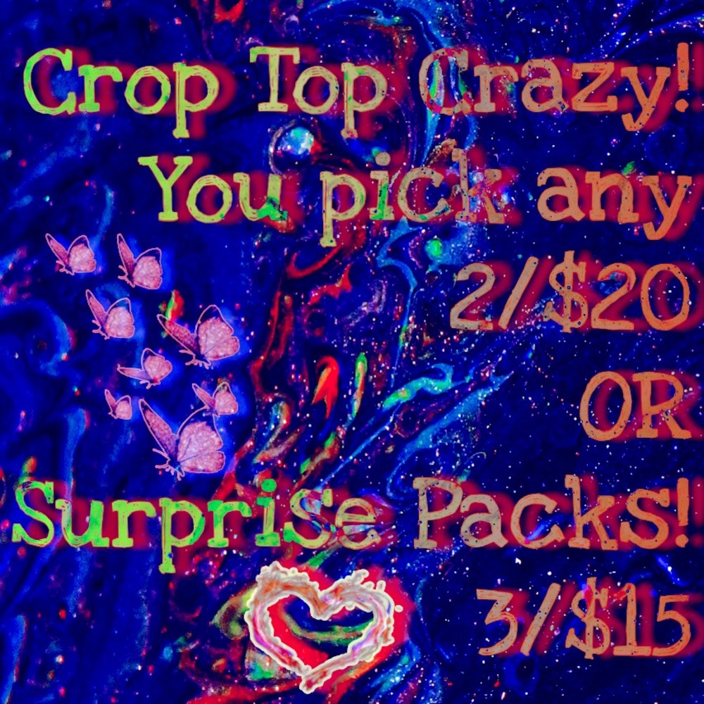 **Crop Top Crazy** Spring Promo! Let’s get those abs free!